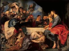 Feast in the House of Simon the Pharisee, 1619. Creator: Peter Paul Rubens