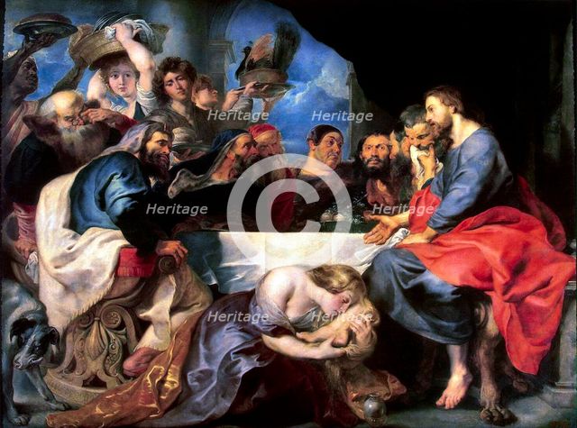 'Feast in the House of Simon the Pharisee', between 1618 and 1620.  Artist: Peter Paul Rubens