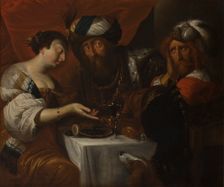 Feast of Esther, 1653. Creator: Hendrik Herregouts