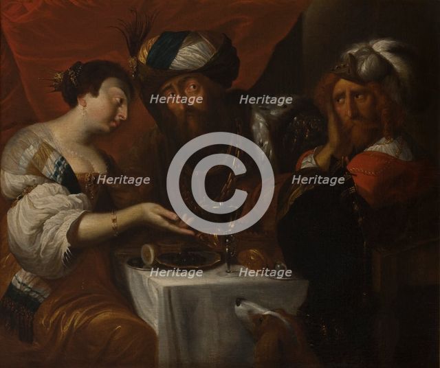 Feast of Esther, 1653. Creator: Hendrik Herregouts.