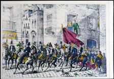 Feast of San Antonio, vulgar dels tres tombs in Barcelona, 1860. Creator: Puiggari, Ramón (1820-1894)