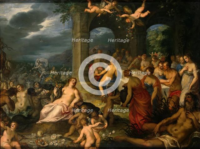 Feast of the Gods (The Marriage of Peleus and Thetis), 1600. Creator: Johannes Rottenhammer the elder.