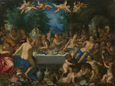 Feast of the Gods - The Marriage of Peleus and Thetis, late 16th century. Creator: Johannes Rottenhammer the elder