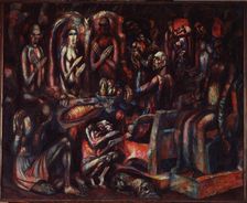 Feast of the Kings, 1913. Artist: Filonov, Pavel Nikolayevich (1883-1941)
