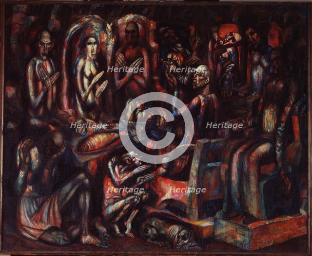 Feast of the Kings, 1913. Artist: Filonov, Pavel Nikolayevich (1883-1941)