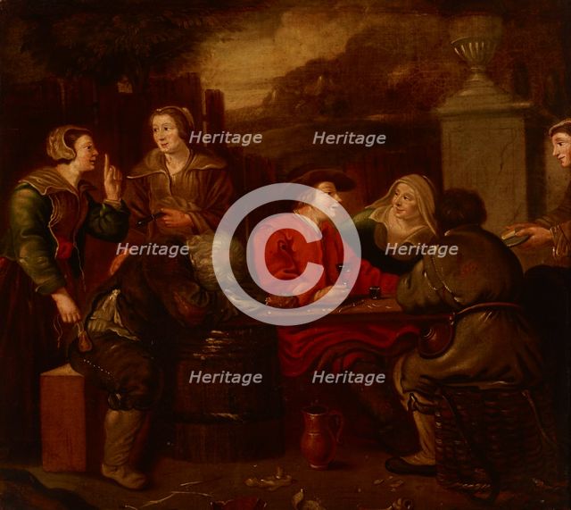 Feasting Company, 18th century. Creator: Unknown.
