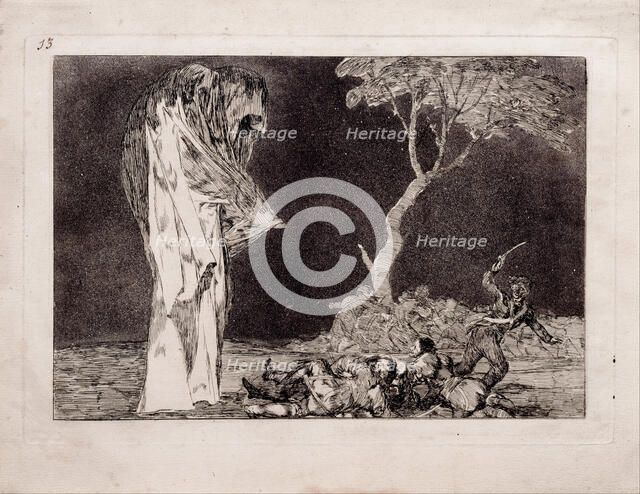 Fearful Folly (from the series Los Disparates (Follies), 1815-1819. Artist: Goya, Francisco, de (1746-1828)