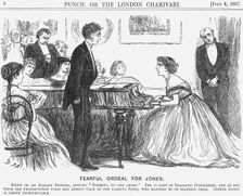 Fearful Ordeal for Jones 1867. Creator: George du Maurier