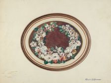 Feather Wreath, c. 1940. Creator: Marius Hansen