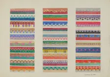 Feather Stitching, c. 1937. Creator: Gordena Jackson
