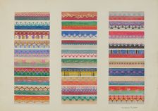 Feather Stitching, c. 1937. Creator: Gordena Jackson
