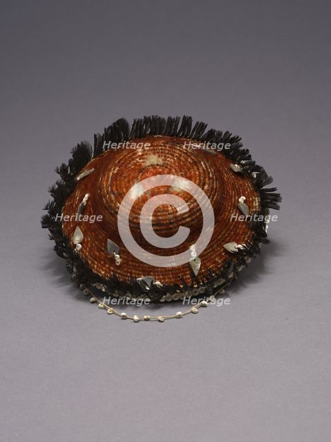 Feathered Gift Basket, 1880/90. Creator: Unknown.