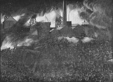 Featherstone riots: the soldiers firing on the people, 1893 (1906). Artist: Arthur Salmon