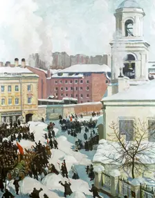 February 27th, 1917 1917. Artist: Boris Mikhajlovich Kustodiev