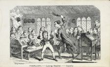 February - Cutting Weather - Squally, 1835-1853. Creator: George Cruikshank