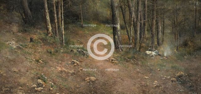 February, by Emilio Sánchez Perrier, 1890. Creator: Emilio Sanchez-Perrier.