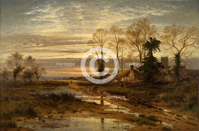 February Fill Dyke, 1881. Creator: Benjamin Williams Leader.