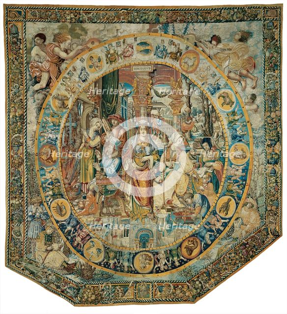 February from The Medallion Months, Flanders, before 1528. Creator: Unknown.