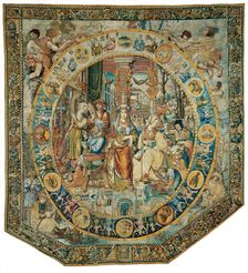 February from The Medallion Months, Flanders, before 1528. Creator: Unknown