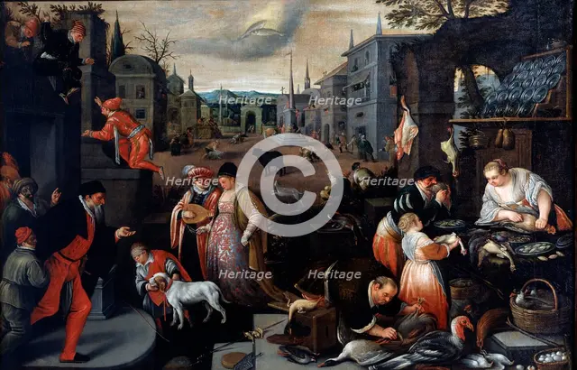 'February' (from the series 'The Seasons'), late 16th or early 17th century. Artist: Leandro Bassano
