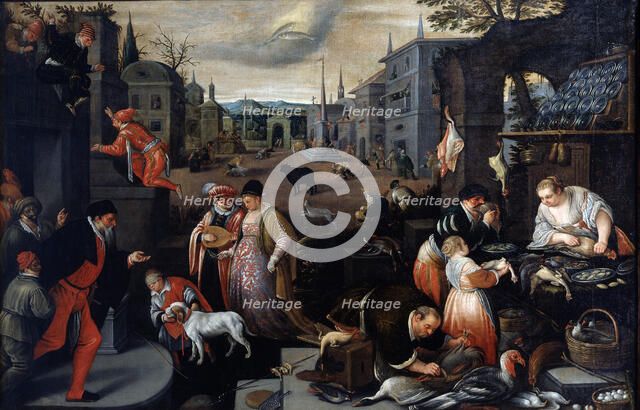 'February' (from the series 'The Seasons'), late 16th or early 17th century. Artist: Leandro Bassano