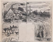 February from Album of Rustic Subjects, 1859. Creator: Charles Emile Jacque