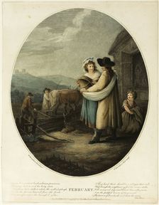 February, October 1, 1793. Creator: Francesco Bartolozzi