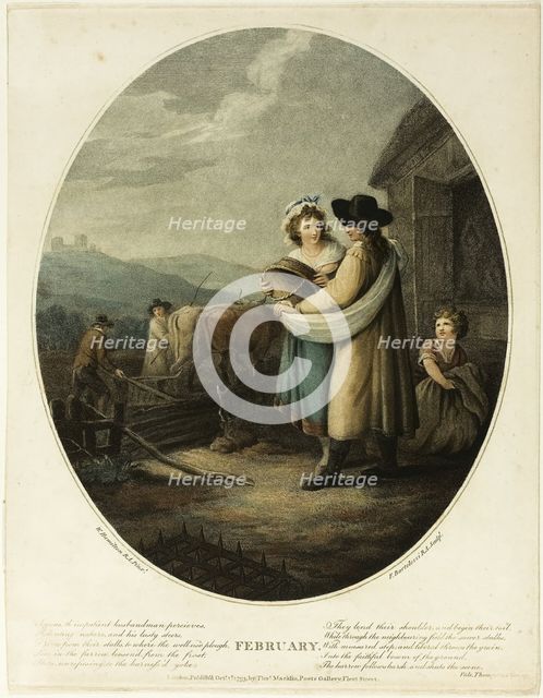 February, October 1, 1793. Creator: Francesco Bartolozzi.