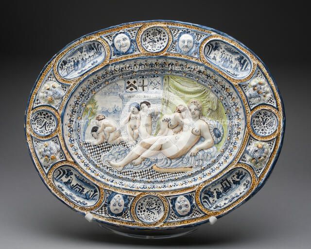 Fecundity Platter, Southwark, 1675/80. Creator: Unknown.