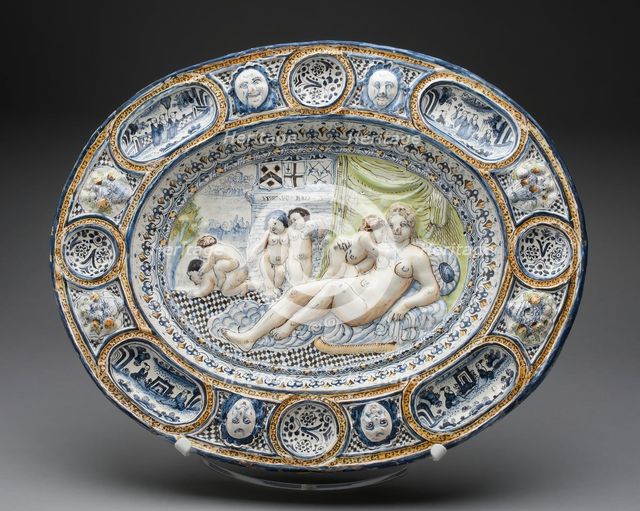 Fecundity Platter, Southwark, 1675/80. Creator: Unknown.