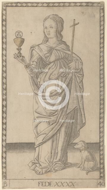 Fede (Faith), c. 1465. Creator: Master of the E-Series Tarocchi.