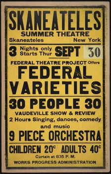 Federal Varieties, Skaneateles, NY, [193-]. Creator: Unknown