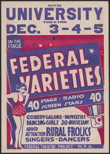 Federal Varieties, Syracuse, NY, 1936. Creator: Unknown