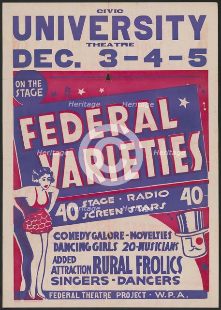 Federal Varieties, Syracuse, NY, 1936. Creator: Unknown.