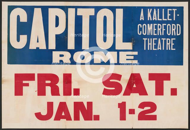 Federal Varieties, Rome, New York State, [193-]. Creator: Unknown.