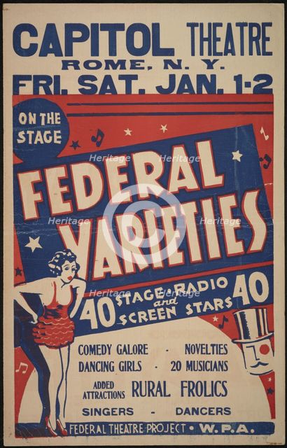 Federal Varieties, Rome, NY, [1930s]. Creator: Unknown.