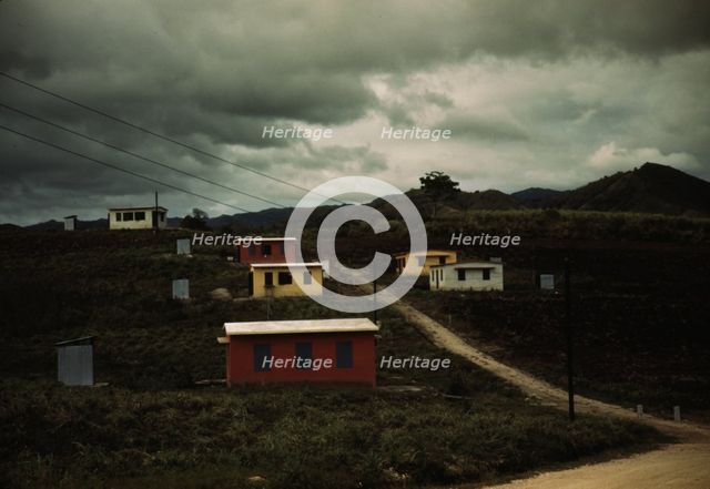 Federal housing project on the outskirts of the town of Yauco, Puerto Rico., 1942. Creator: Jack Delano.