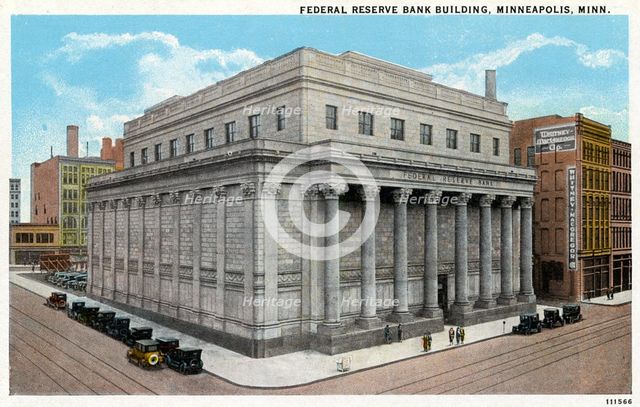 Federal Reserve Bank building, Minneapolis, Minnesota, USA, 1926. Artist: Unknown