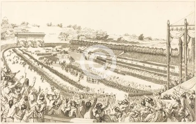 Federation Generale de Francais au Champ de Mars le 14 juillet 1790, probably 1794. Creator: Antoine Jean Duclos.
