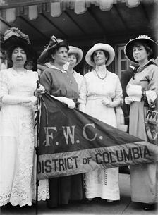 Federation of Women's Clubs, D.C. Leaders of Delegation To White House..., 1914. Creator: Harris & Ewing