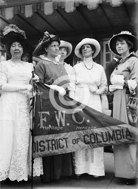 Federation of Women's Clubs, D.C. Leaders of Delegation To White House..., 1914. Creator: Harris & Ewing.