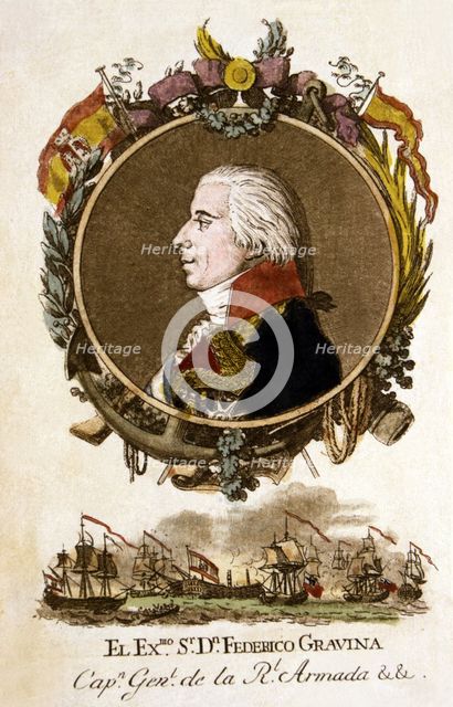 Federico Carlos Gravina (1756-1806), Spanish admiral, hero of Trafalgar.