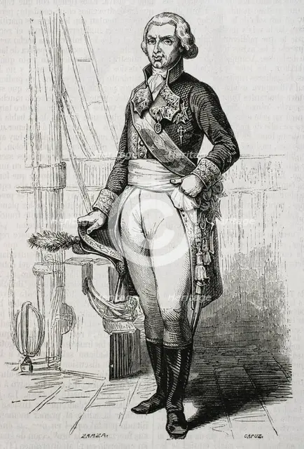 Federico Gravina, (1756-1806), Spanish admiral during the American Revolution and Napoleonic...1853. Creators: Eusebio Zarza, Tomás Carlos Capuz.