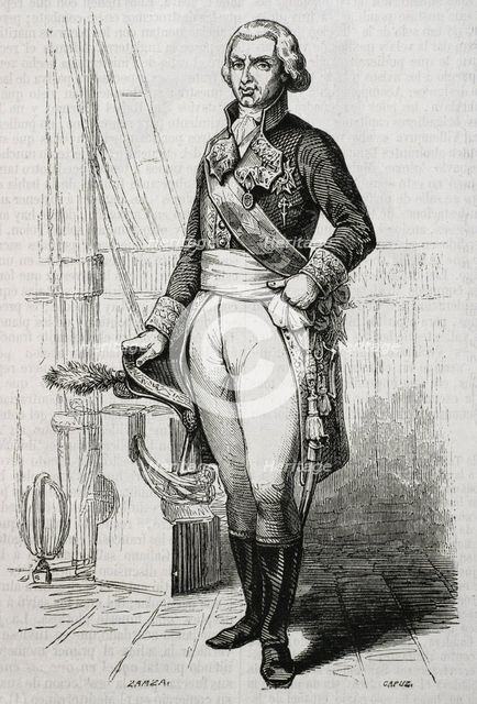 Federico Gravina, (1756-1806), Spanish admiral during the American Revolution and Napoleonic...1853. Creators: Eusebio Zarza, Tomás Carlos Capuz.
