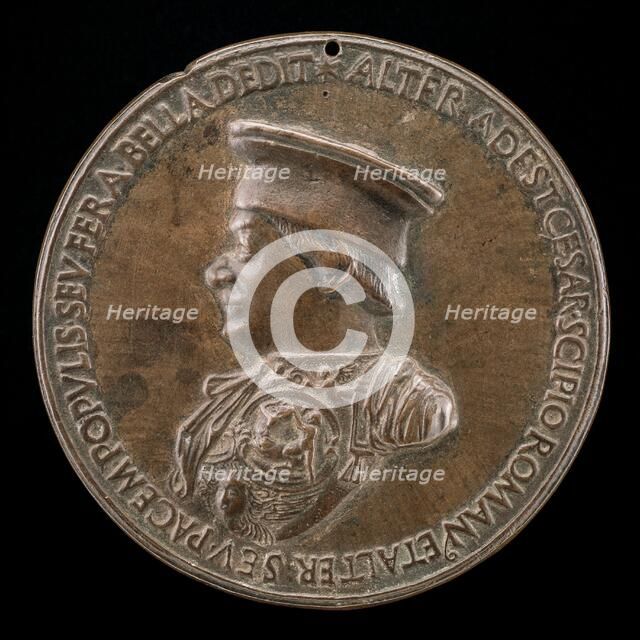 Federigo da Montefeltro, 1422-1482, Count of Urbino 1444, and Duke 1474 [obverse], 1468. Creator: Clemente da Urbino.