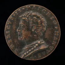 Federigo II Gonzaga, 1500-1540, 5th Marquess of Mantua 1519 and 1st Duke of Mantua 1530 [obverse], p Creator: Giovanni Maria Pomedelli
