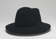 Fedora worn by Michael Jackson during Victory tour, 1984. Creator: Maddest Hatter