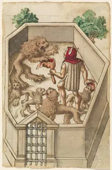 Feed Not Things That Have Sharp Claws [fol. 38 recto], 1512/1514. Creator: Unknown