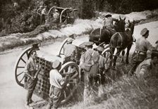 Feeding the guns and upsetting the Huns France, World War I, 1916. Creator: Unknown