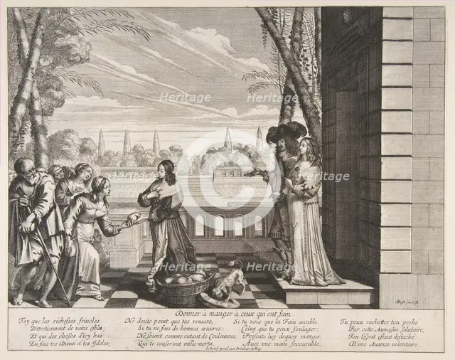 Feeding the Hungry, 1635. Creator: Abraham Bosse.